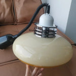 lampe suspendue moderne beige noir tringle câble flexible salon chambre restauranthôtel exposition