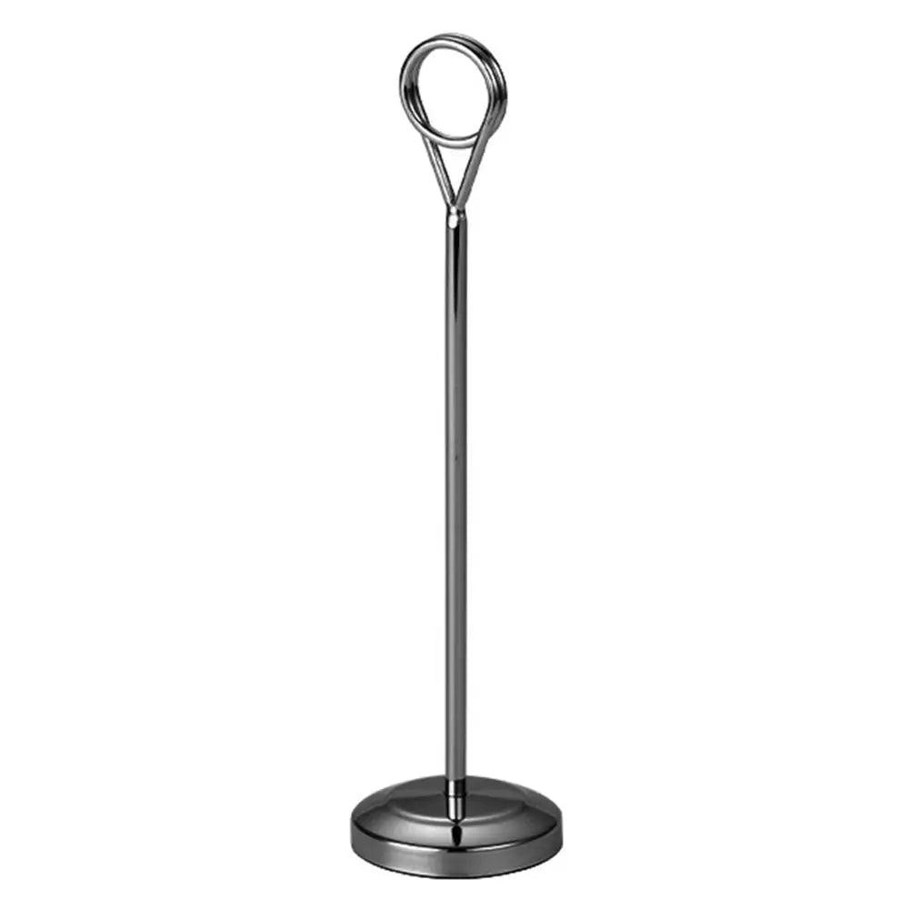 porte cartes support métal or noir argent moderne minimaliste anneau circulaire transparent table forêt