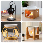 diffuseur huiles essentielles céramique moderne bol blanc poignée bougie parfumée salon minimaliste