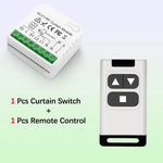 module rideau motorisé wifi rf blanc moderne batterie incluse télécommande 433mhz