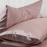 housse coussin moderne satinée coton polyester opaque rose pâle blanc gris beige violet