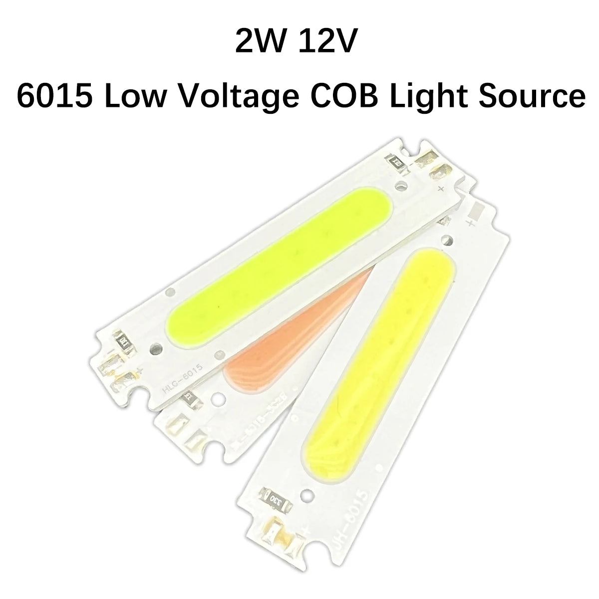 ampoules led cob 12v 2w vert clair orange blanc modernes diodes puces aluminium