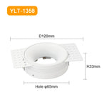 support encastrable led gu10 gu5.3 noir blanc moderne chambre coucher aluminium