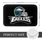 tapis bain antidérapant adhésif logo eagles noir vert moderne sportif