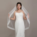 voile mariée blanc dentelle fine classique mariage prom anniversaire romantique femme adultère
