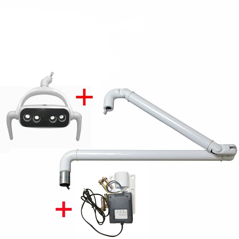 lampe moderne blanc fixée tringle corps base métal