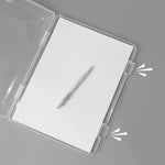 Boîte de rangement transparente A4 multi avec couvercle