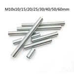 vis filetées argentées filetage régulier industriel 10 pièces M10 10mm 15mm 20mm 25mm 30mm