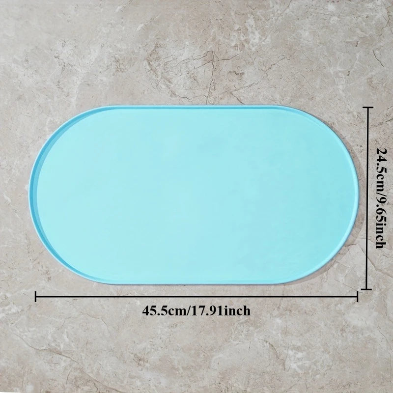 tapis alimentation chat imperméable antidérapant silicone moderne plateaux animaux compagnie deux gamelles couleur rose