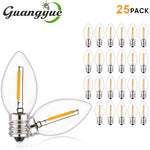 ampoule led filament doré 2700k blanc chaud e14 220v 0.5w transparent moderne 25000h