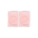 protège genoux bébé coton acrylique unisexe bleu clair jaune rose gris vert smiley brodés