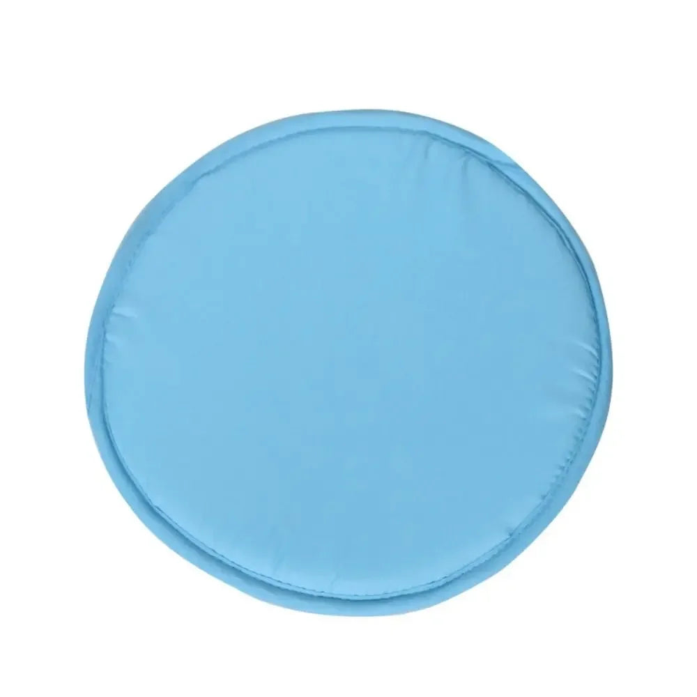 coussin chaise rond solide anti salissure mousse pu polyester coton beige orange rouge bleu