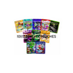 pochette plastique opaque dessin animé sac rangement biscuits épices fermeture éclair motif multicolore