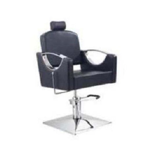 fauteuil coiffure moderne cuir synthétique noir gris réglable repose tête manivelles repose pieds salon