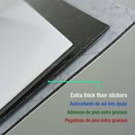 autocollants sol marbre blanc gris moderne adhésifs pvc 30x30cm pack 12 pièces