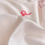 ensemble literie enfantin lapins coeurs rose blanc adorable housse couette taies oreillers drap carreaux