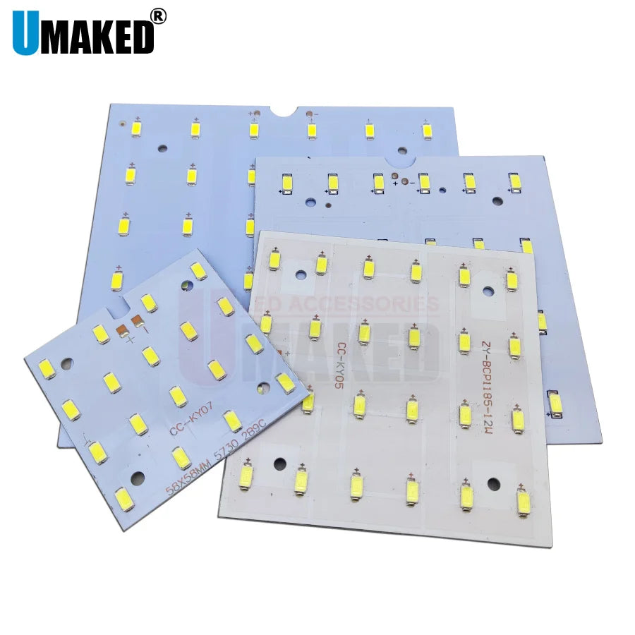 Plaque led bleu clair gris moderne diodes led 6w 9w 12w 18w aluminium smd5730