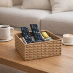 panier rangement tressé rustique multi usages réutilisable respectueux environnement tailles organisateur maison