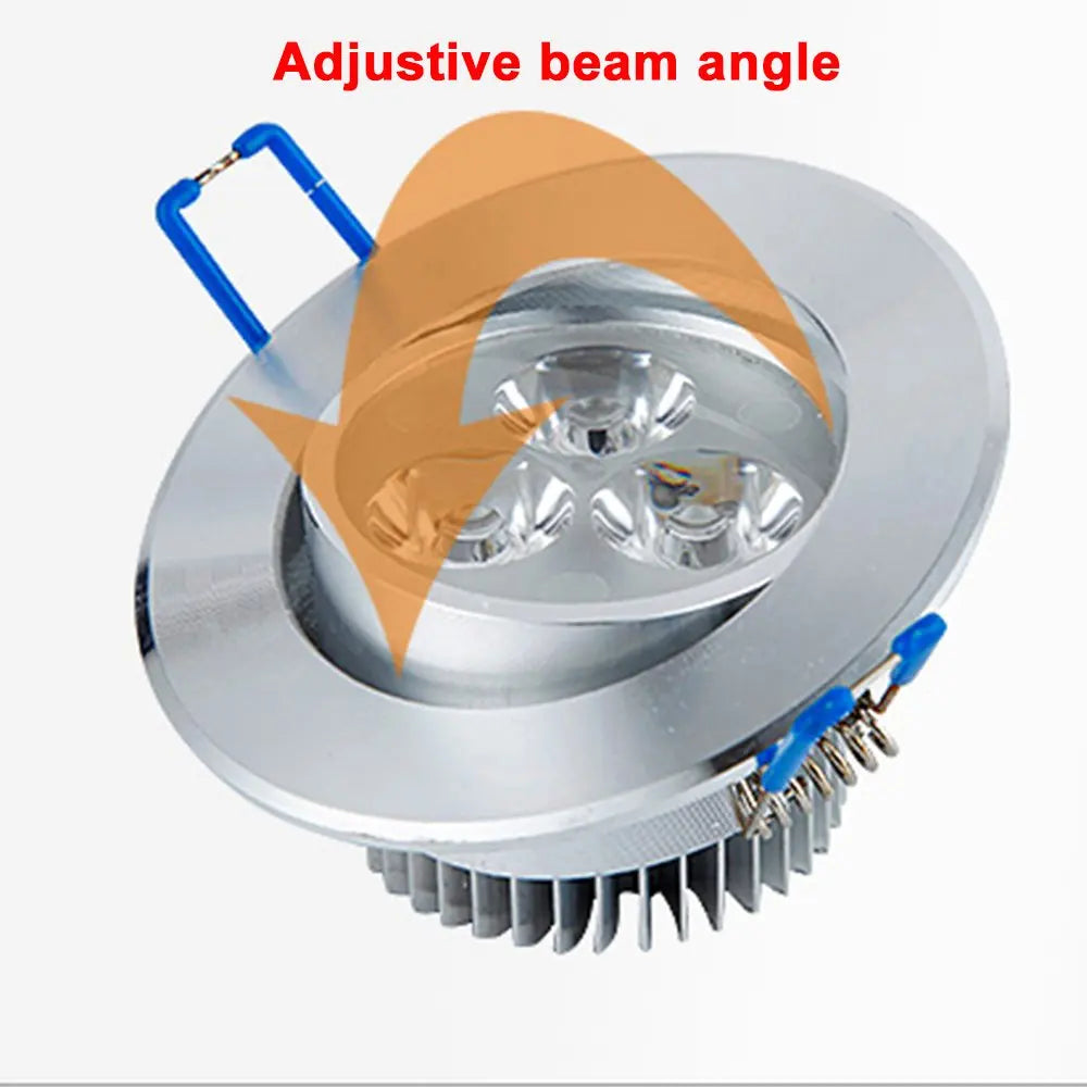 ampoule led spot argenté moderne dimmable aluminium clips 85mm hauteur 34mm