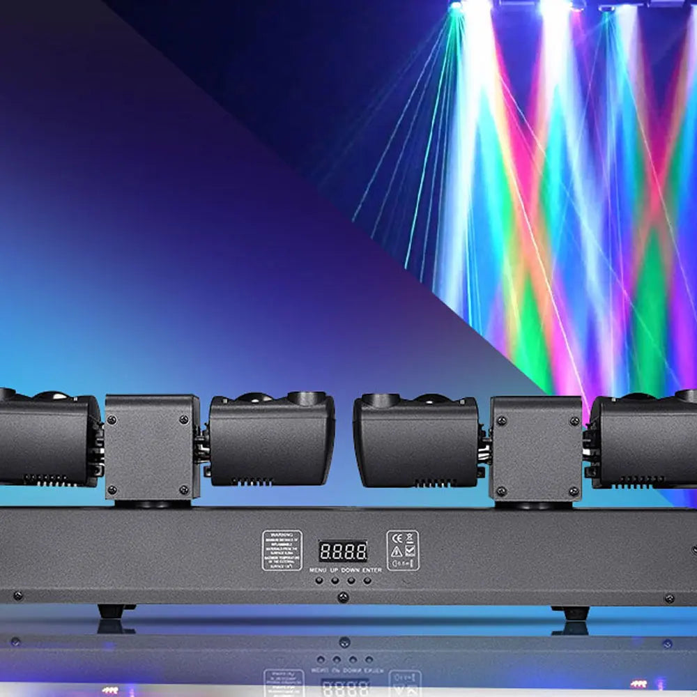 lumière led scène dmx noir effet dynamique disco auto flux 2000 82000 watts 80