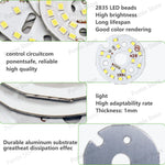 plaque led circulaire blanc 5w 560lm 32mm 40mm 48mm opacité grille led