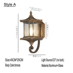 applique murale led noir bronze verre texturé classique vintage éclairage maison fixations e27