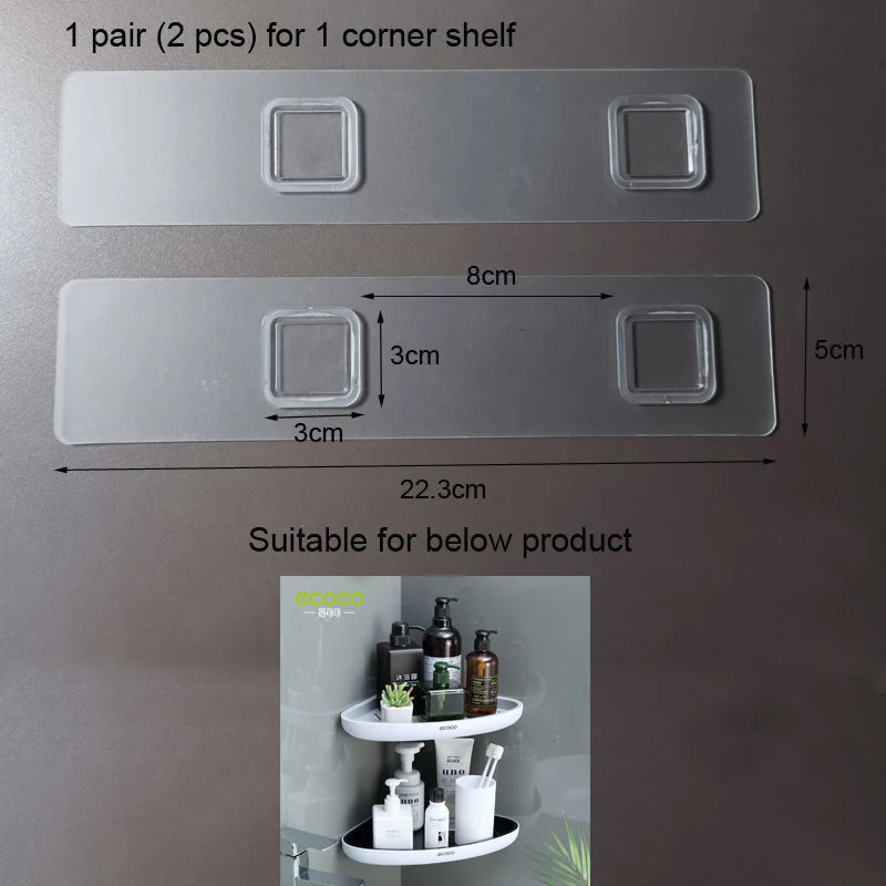 support savon transparent adhésif moderne rectangulaire carrés plastique fixe rangement