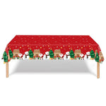 vaisselle noël 24 pièces assiettes fourchettes couteaux serviettes père noël motifs traditionnels rouge blanc