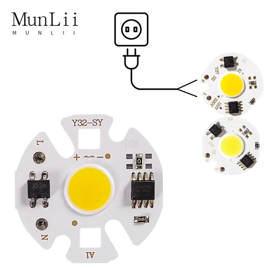 Chip LED COB 3W 5W 7W 10W 12W blanc blanc chaud moderne technologique sans