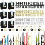 mécanisme montre quartz aiguilles noir doré simple moderne rondelles clé molette