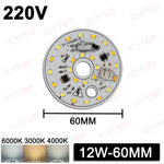 source lumineuse led 12w 24w 36w couleurs blanc moderne rond autoinstallation