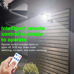 lampe solaire rue moderne blanc noir ip65 led 77 coB motion sensor auto allumage
