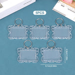 porte clés transparent moderne imprimé ❤️ You étoile super dad anneau métallique
