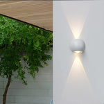 Lampe murale LED moderne sphérique blanc noir 249 2000 lumens 85 265V