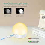 ampoule led rechargeable veilleuse e27 e26 rgb blanc moderne télécommande charge usb