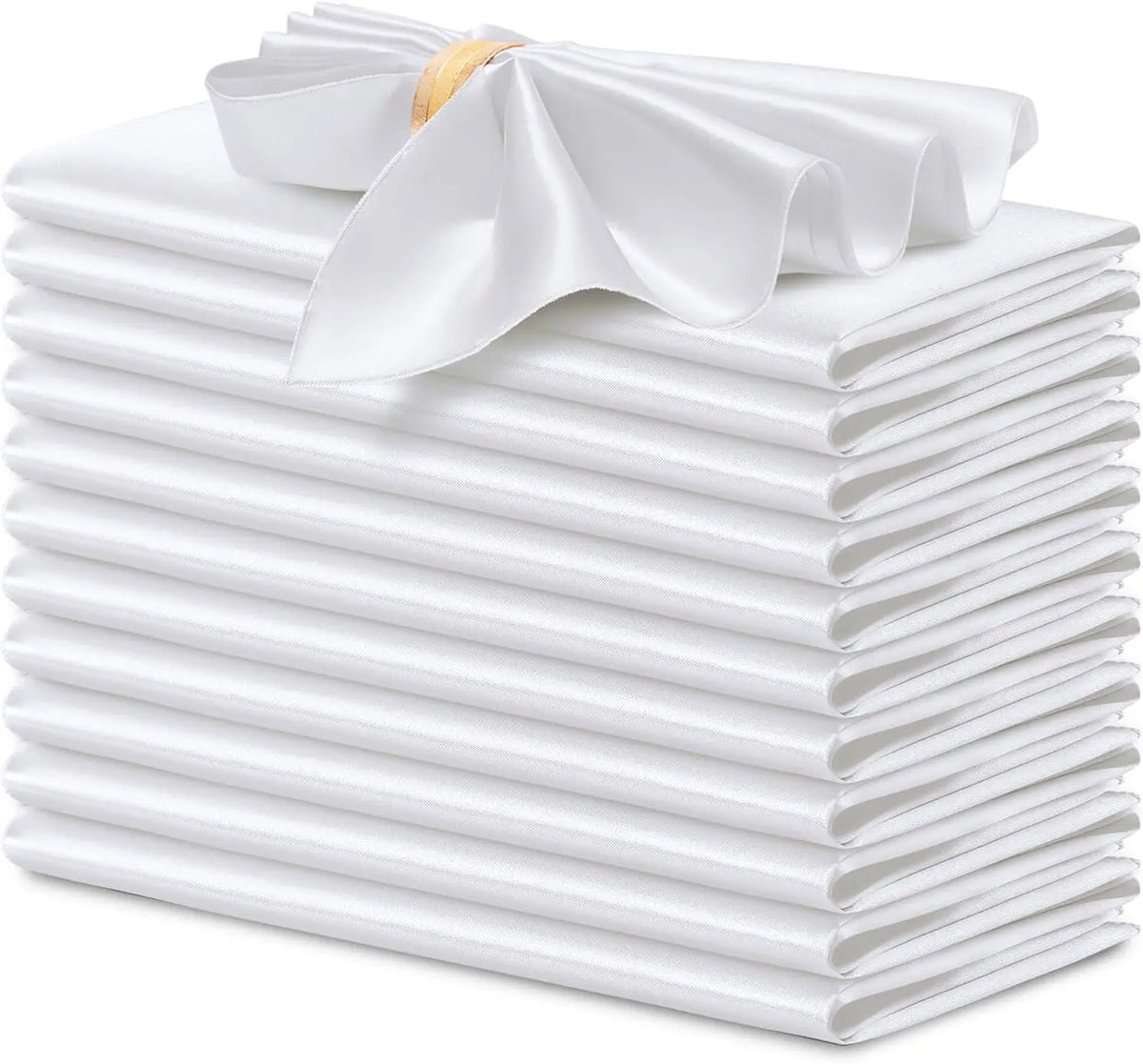 serviettes table satin rouge modernes 12 pièces cuisine mariage fêtes
