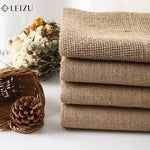 tissu jute beige clair rustique tissé poncé bricolage décoration festive naturelle opaques matériaux