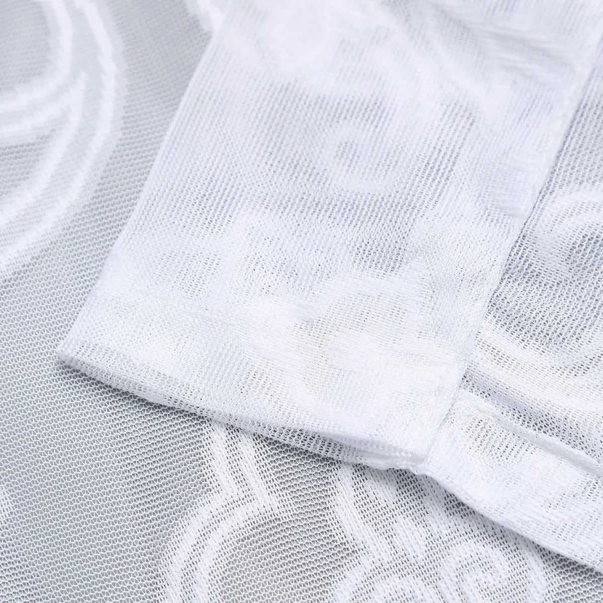 rideaux blancs motifs floraux deux panneaux polyester classique translucides øellets inclusion chambre salon