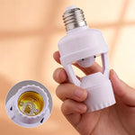 adaptateur prise e27 detecteur mouvement pir blanc moderne pratique led 30w interrupteur auto