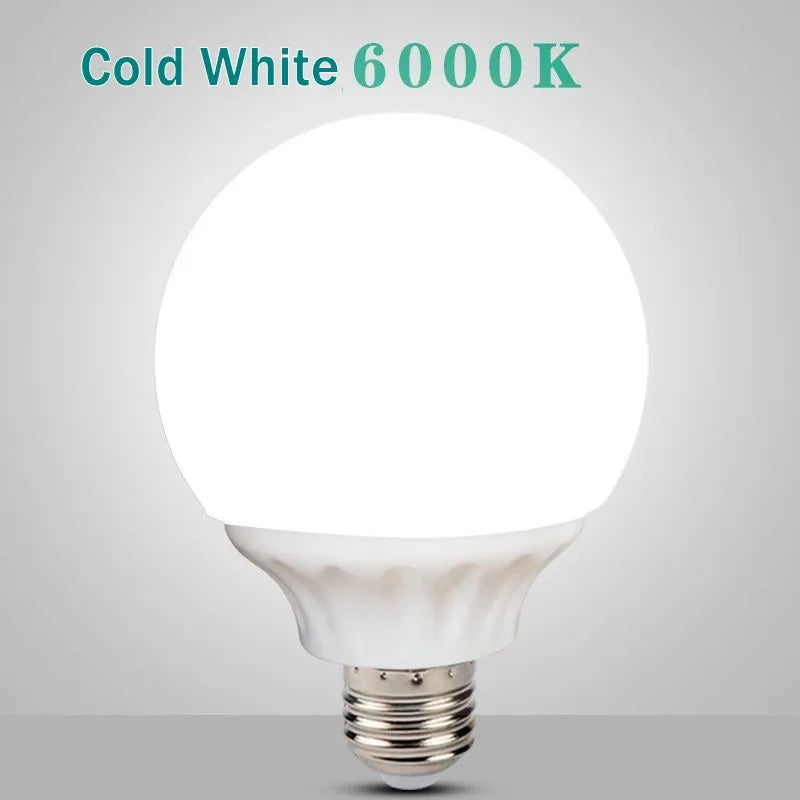 ampoule led e27 9w 15w blanc froit chaud globe 50000h moderne