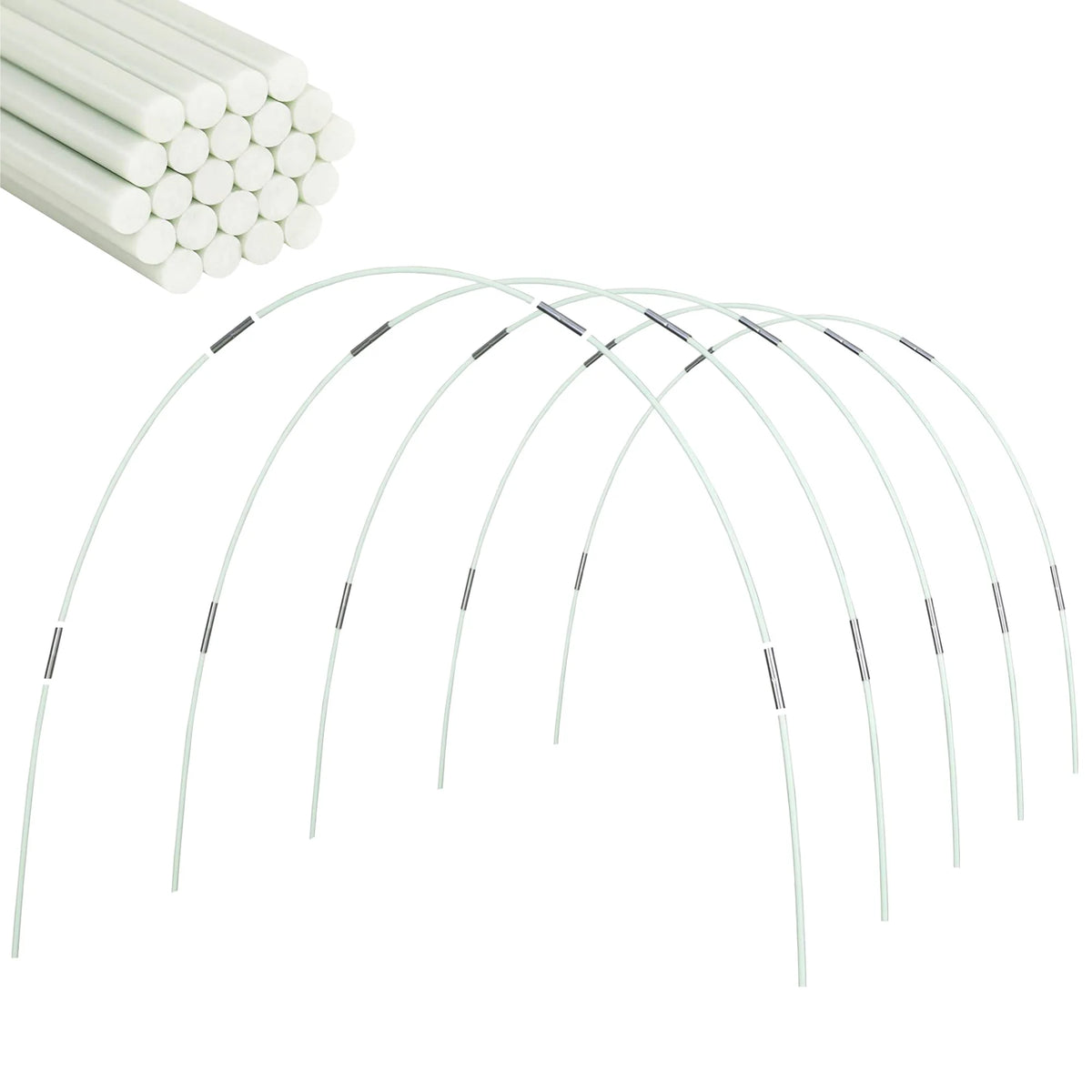 tunnel jardin transparent tiges flexibles connecteurs clips protection plantes bricolage
