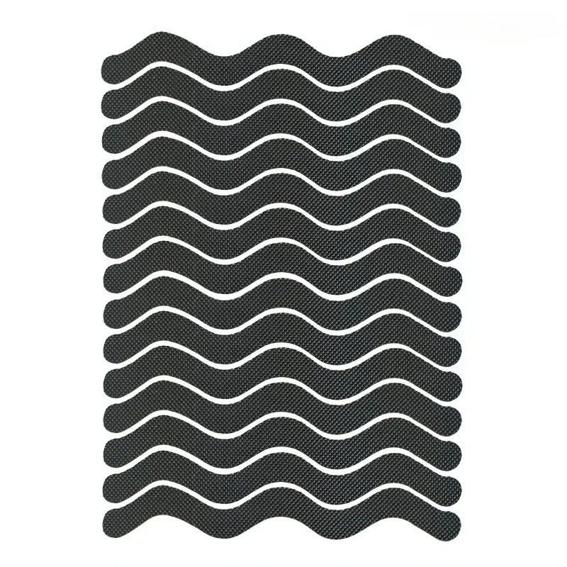 tapis bain antidérapant moderne adhésif blanc rayures horizontales respectueux environnement salle bain