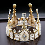 couronnes décoratives or argent strass motifs floraux anniversaire mariage fêtes événements