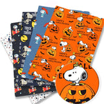 papier cadeau snoopy halloween espace fleurs autocollant illustration orange bleu marine noir blanc rose