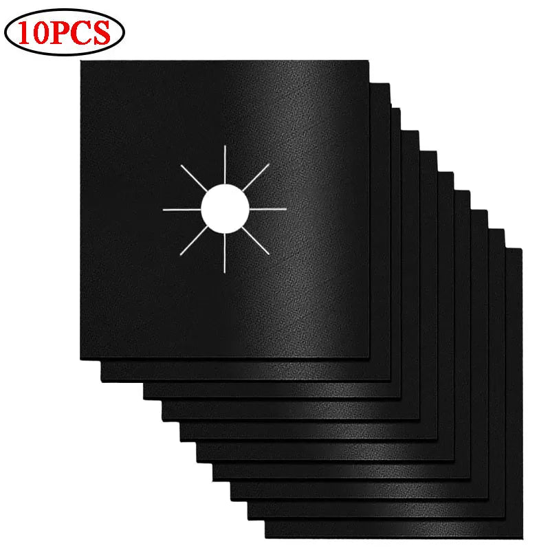 protège gaz cuisinière adhésif noir texture microfibre moderne pièce rechange respectueux environnement