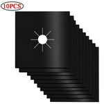 protège gaz cuisinière adhésif noir texture microfibre moderne pièce rechange respectueux environnement