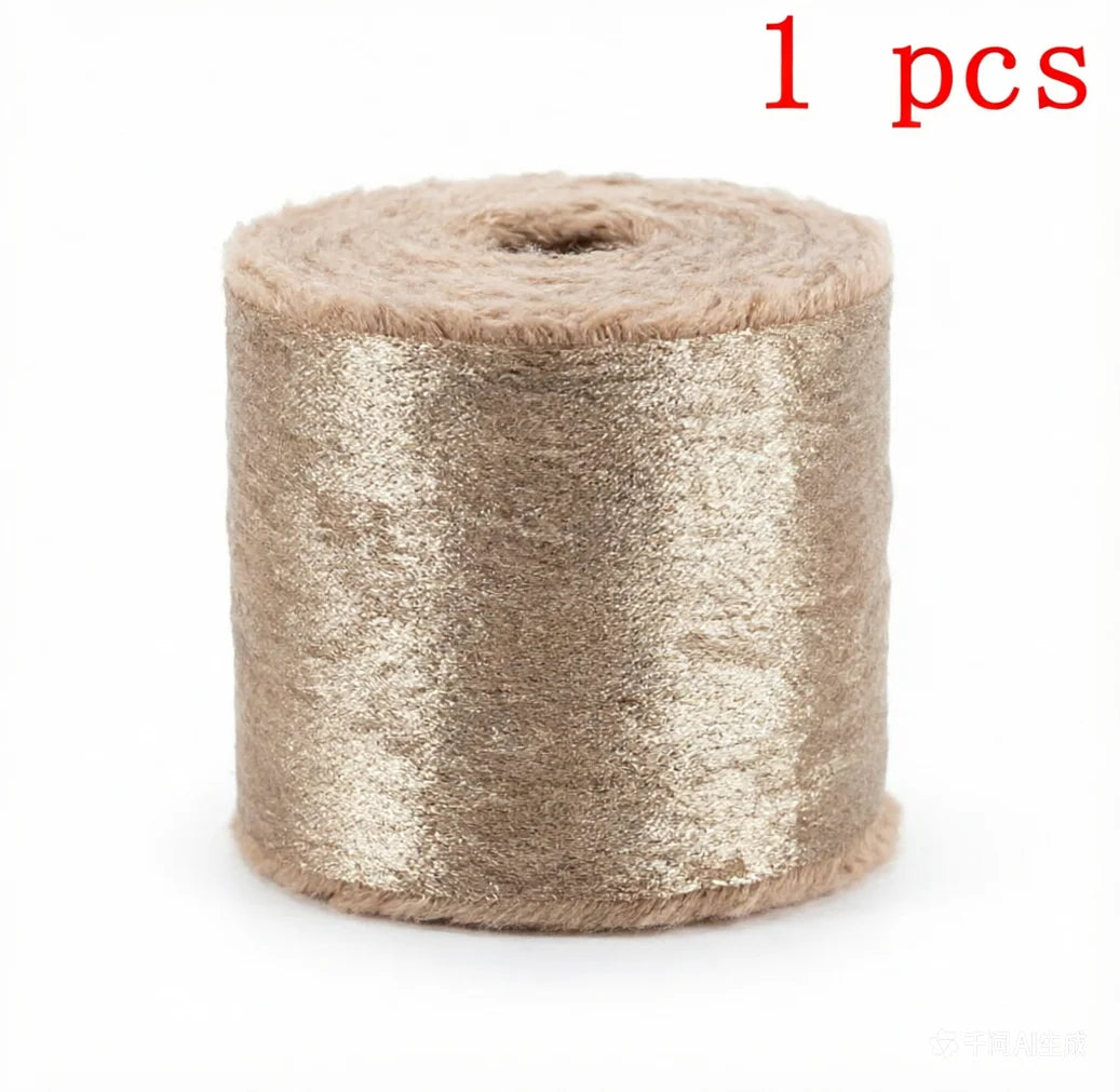ruban satiné bord effiloché 5mètres polyester largeur 4.5cm couleurs rose rouge gris noir bleu