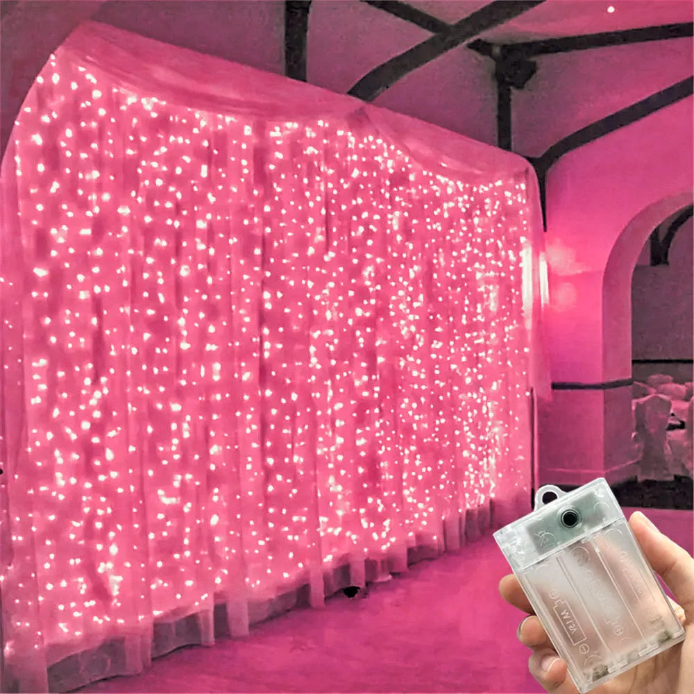 guirlande lumineuse led rose blanches moderne 3m batterie non fournie decoration extérieure