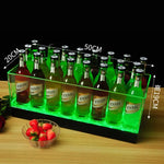 seau bouteilles transparent moderne clips lumineux led rechargeable via usb