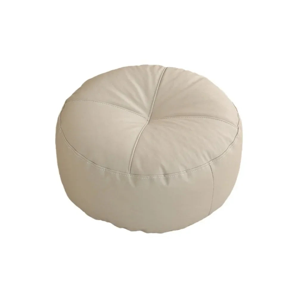 pouf carré moderne simili cuir beige orange vert mousse pe doux anti décubitus minimaliste